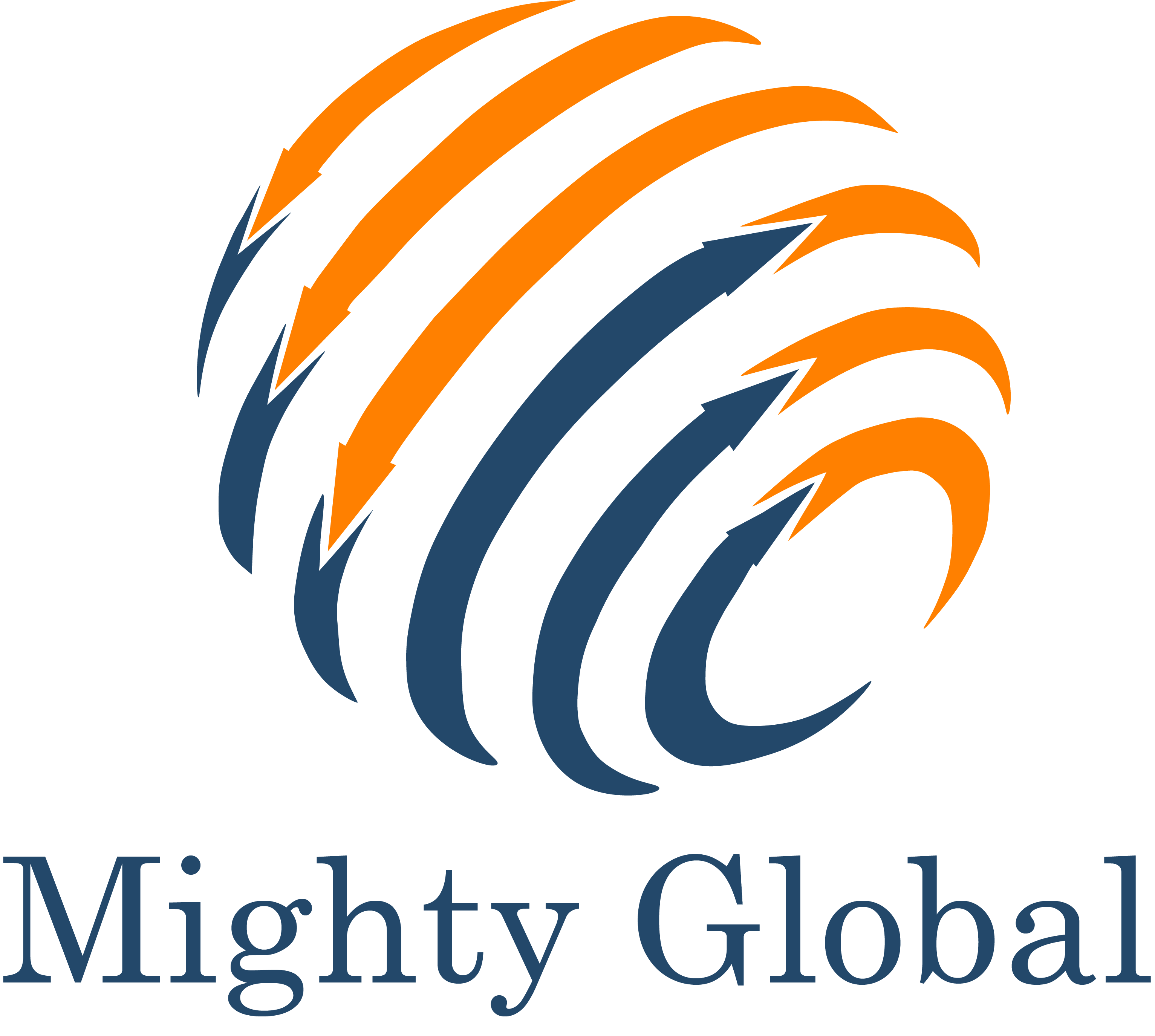 Mighty global logo portrait